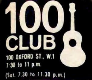 Logo of the "100 Club" in London