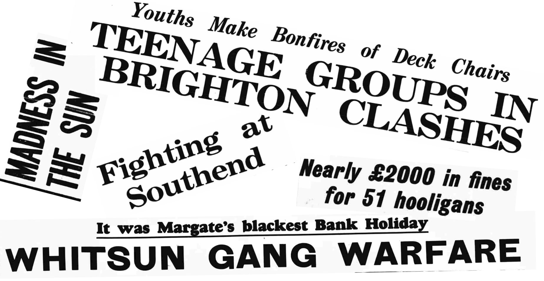 Newspaper headlines about the Riots