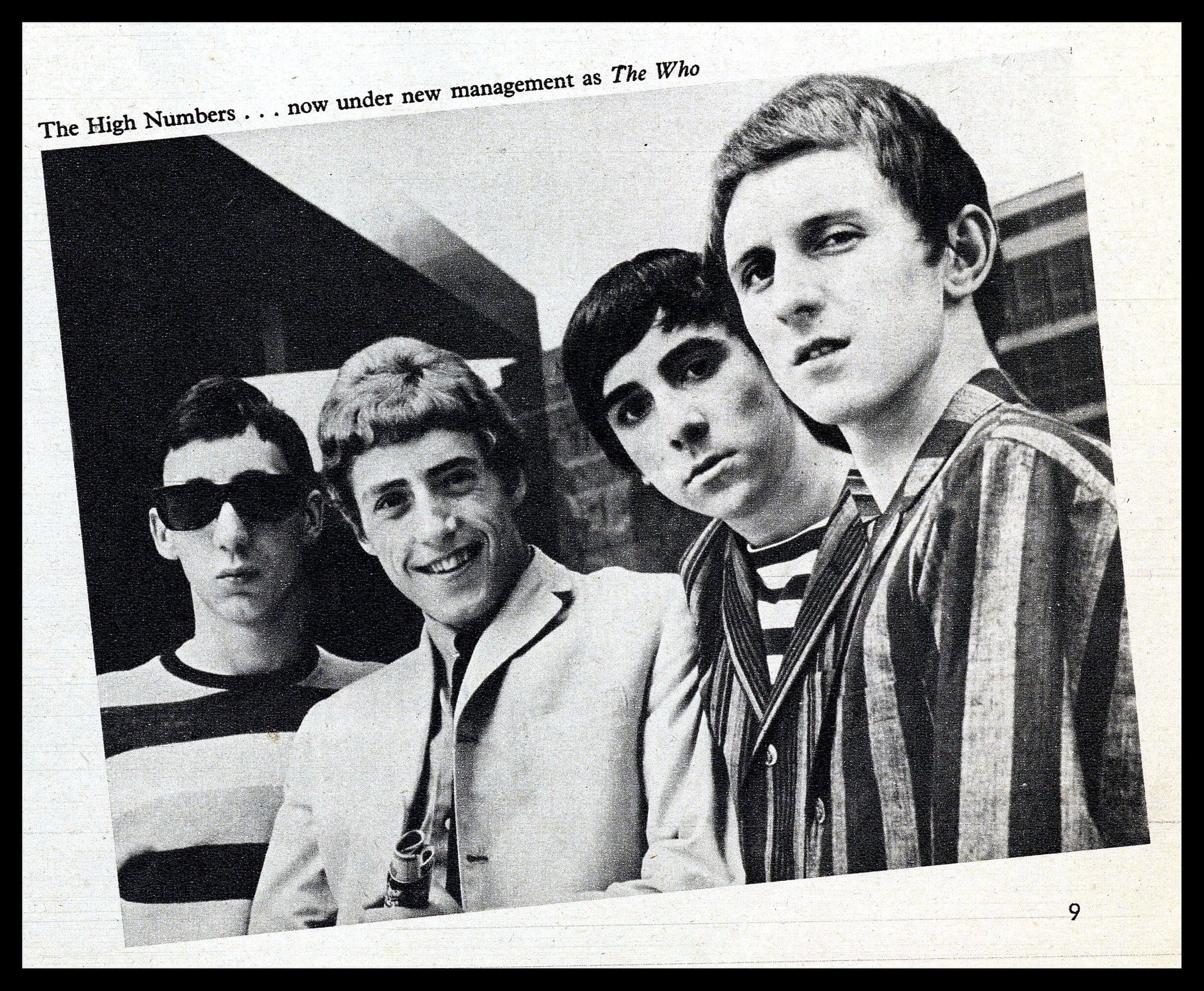 Photo of The Who from FABulous magazine, January 23, 1965