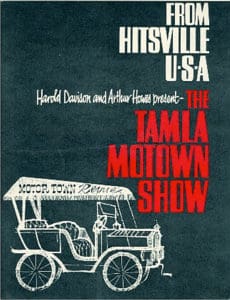 Program for "The Tamla Motown Show" for 1965