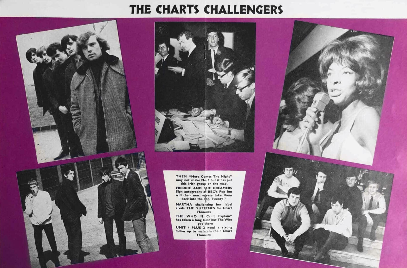 The Chart Challengers from Pop Weekly on May 1, 1965