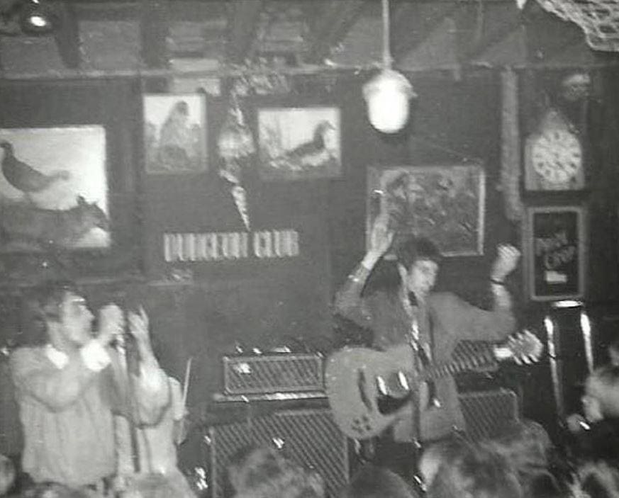 The Who perform on May 2, 1965 at the Dungeon Club