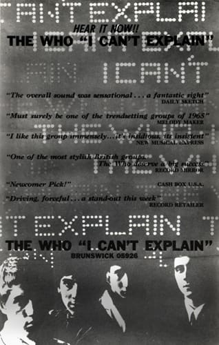 Ad for "I Can't Explain"