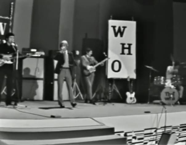 Screenshot from video of The Who performing on March 31, 1966