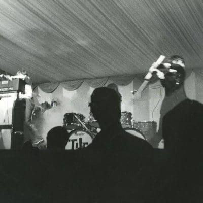 THE WHO performing at the 6th National Jazz and Blues Festival at Balloon Meadow on Windsor Racecourse on July 30th, 1966