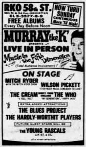 Ad for The Who's March 29, 1967 concert