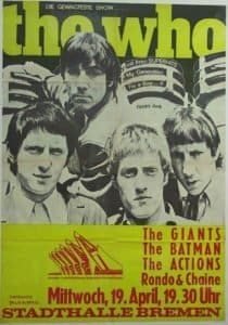 Poster for The Who's April 19, 1967 concert