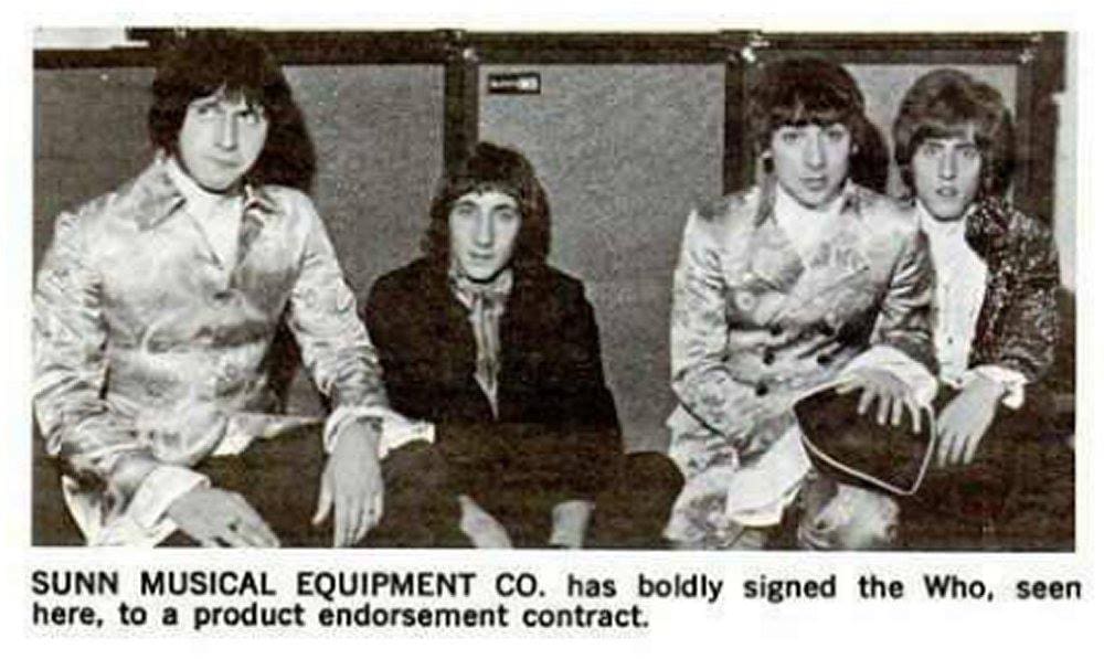 Photo from Billboard magazine of The Who published on January 20, 1968