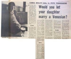 Pete Townshend interview in the May 4, 1968 issue of Melody Maker