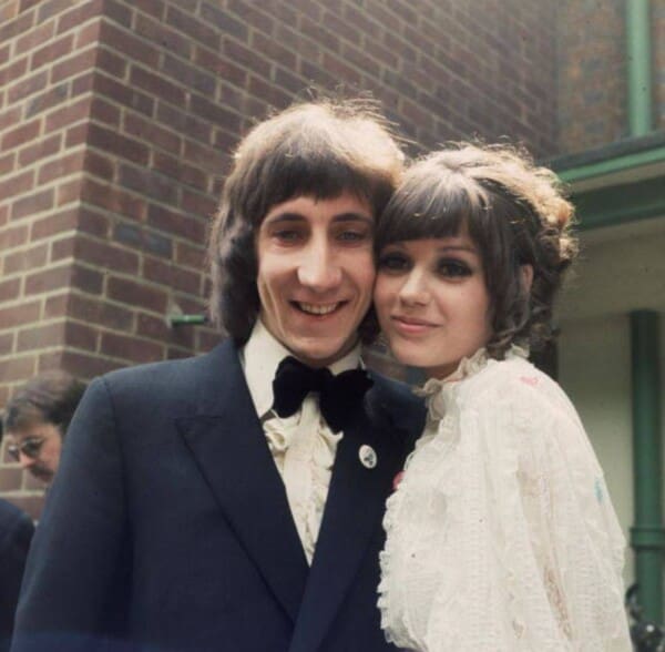 Pete Townshend and Karen Astley on their Wedding day, May 20, 1966