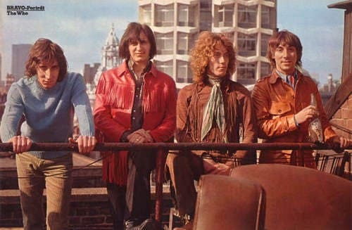 Photo of The Who taken on March 31, 1969