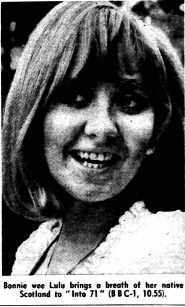 Ad for "Into 71" broadcast on the BBC on December 31, 1970