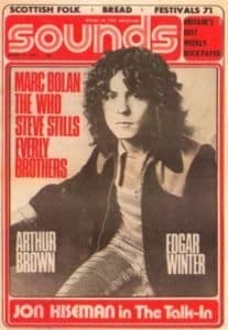 Cover of Sounds magazine from April 3, 1971