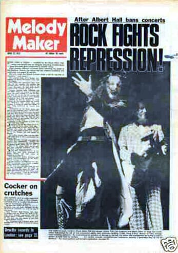 Cover of the April 22, 1972 Melody Maker
