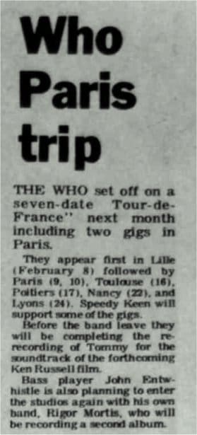 Article from Record Mirror Magazine on January 19, 1974