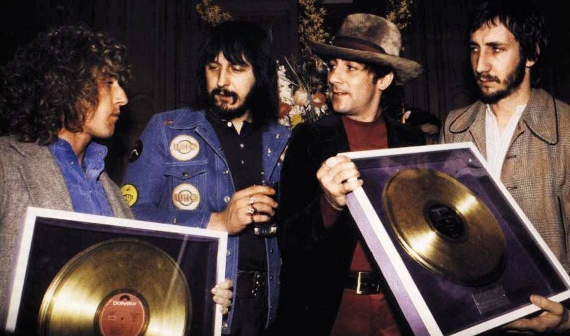 The Who with Gold Records on February 16, 1974