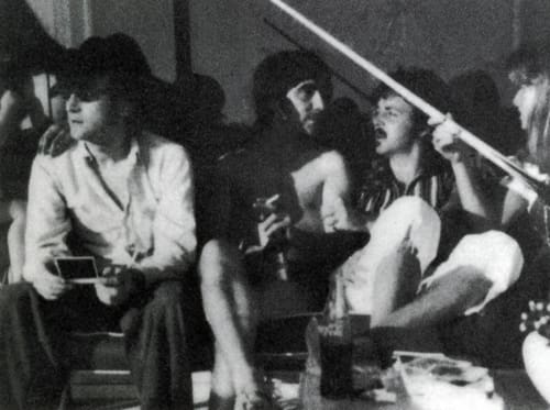 John Lennon, Keith Moon and Paul McCartney