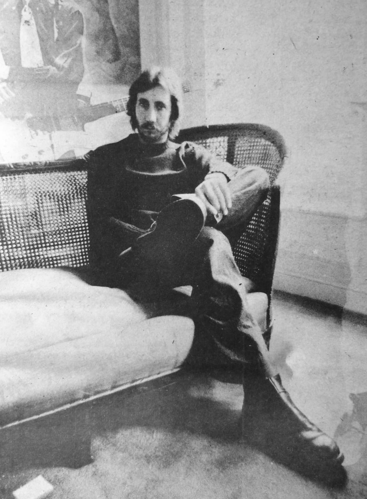 Pete Townshend from the May 24th, 1975 issue of New Musical Express - taken on May 19th