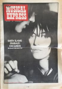Cover of New Musical Express from February 21, 1976