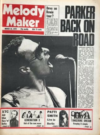 Cover of the March 18, 1978 Melody Maker