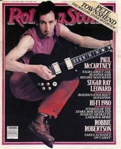 Cover of the June 26, 1980 Rolling Stone magazine featuring Pete Townshend on the cover