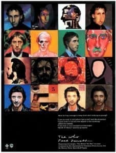 Ad for The Who's "Face Dances" album from the March 28, 1981 issue of Billboard magazine