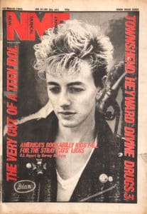 Cover of New Musical Express magazine from March 12, 1983