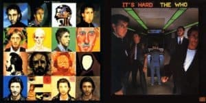 The Who's "Face Dances" and "It's Hard" album covers