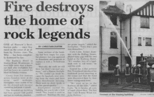 Article about The Railway Hotel burning down in 2000