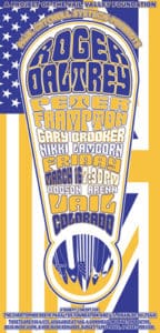 Ad for Roger Daltrey's appearance in Vail, Colorado on March 16, 2001