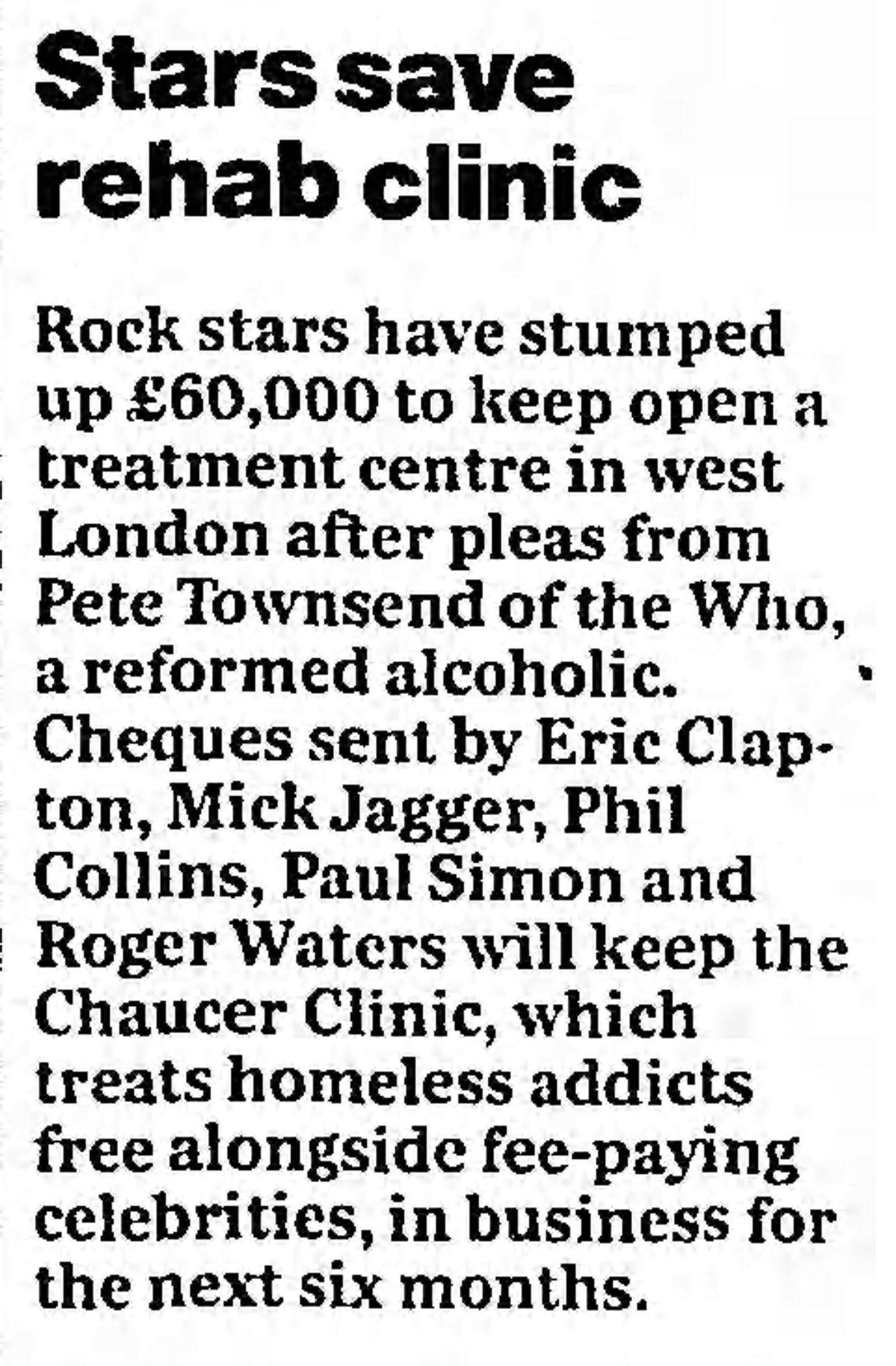 Article from The Guardian on April 28, 2001