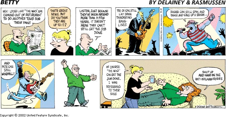 Betty comic strip from March 10, 2002