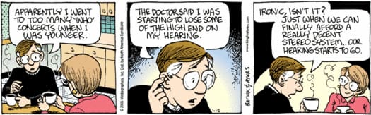 Image of the Comic strip "Crankshaft" featuring a reference to The Who