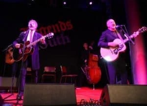 The Who performing acoustic set on May 21, 2009