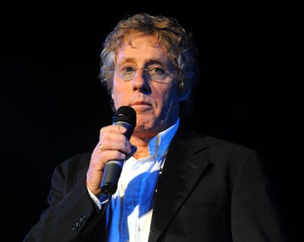 Roger Daltrey on February 17, 2010 introducing Depeche Mode at Teenage Cancer Trust concert