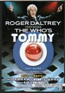 Poster for Roger Daltrey's Japanese tour of 2012