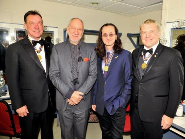 Pete Townshend and the member so the band RUSH