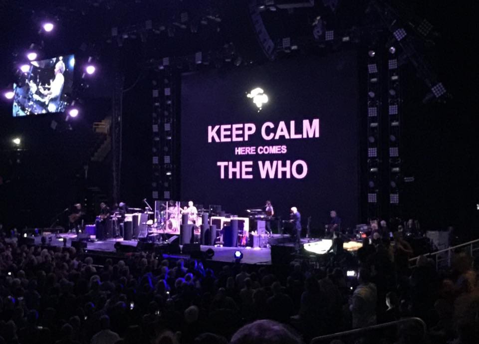 The Who performing on April 29, 2016