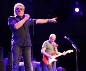 The Who performing on May 4, 2016