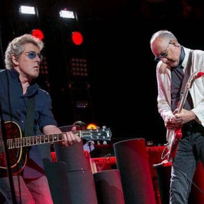 Roger Daltrey and Pete Townshend perform with The Who on May 15, 2016
