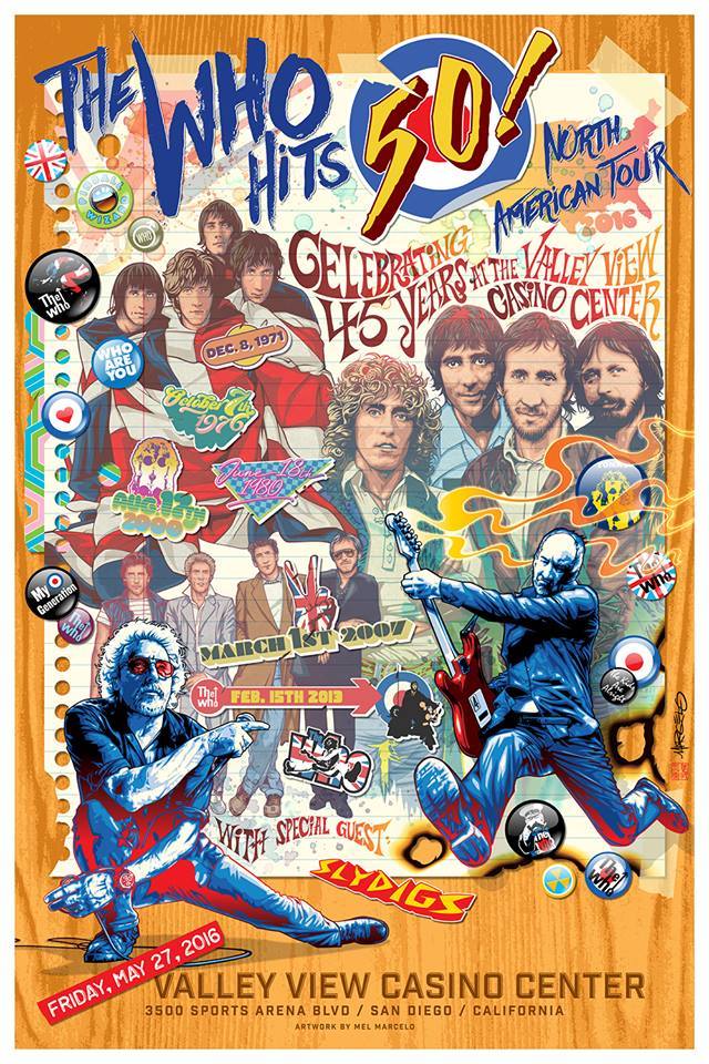 Poster for The Who's May 27, 2016 concert