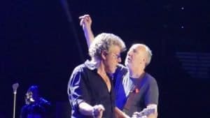 Pete Townshend and Roger Daltrey of The Who performing on April 5, 2017