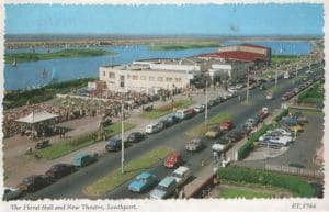 Postcard of Floral Hall in Southport,