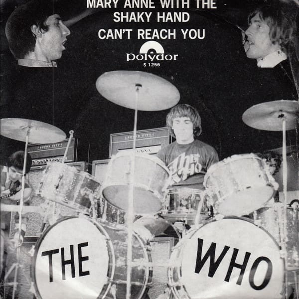 Cover of the Dutch picture sleeve for "Mary Anne with the Shaky Hand"