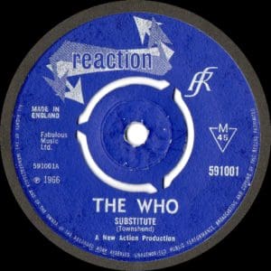 The Who's Substitute on the Reaction label from 1966