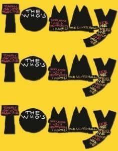 Tommy on broadway poster
