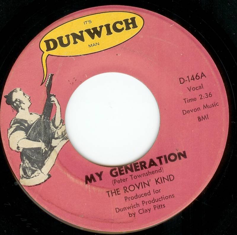 The Rovin' Kind's My Generation Single