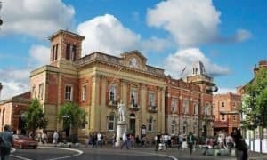 Photo of Town Hall in Kidderminster in modern times