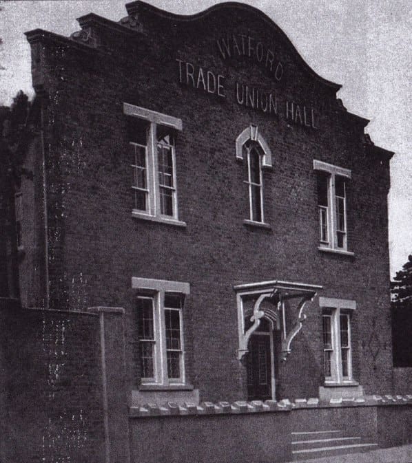 Photo of the Trade Union Hall in Watford