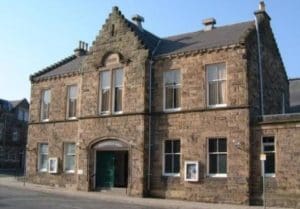Photo of Volunteer Hall in Galashiels in more recent times